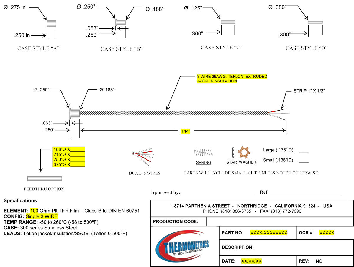 Bearing Sensor RTD